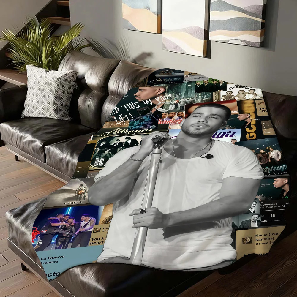 American singer Romeo Santos Blanket For Sofa Office Bed Plane Travel Sleep Read Relax Camping Soft And Warm