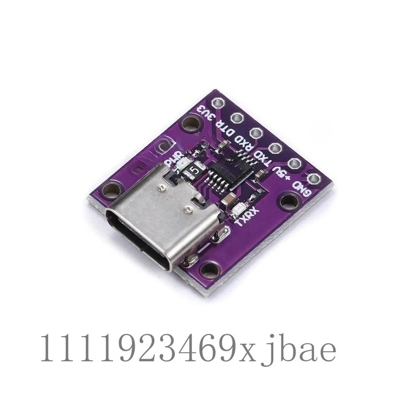 Purple Type-C USB to TTL Serial Converter Module, Universal Serial Download Programmer Board For Microcontroller Debugging