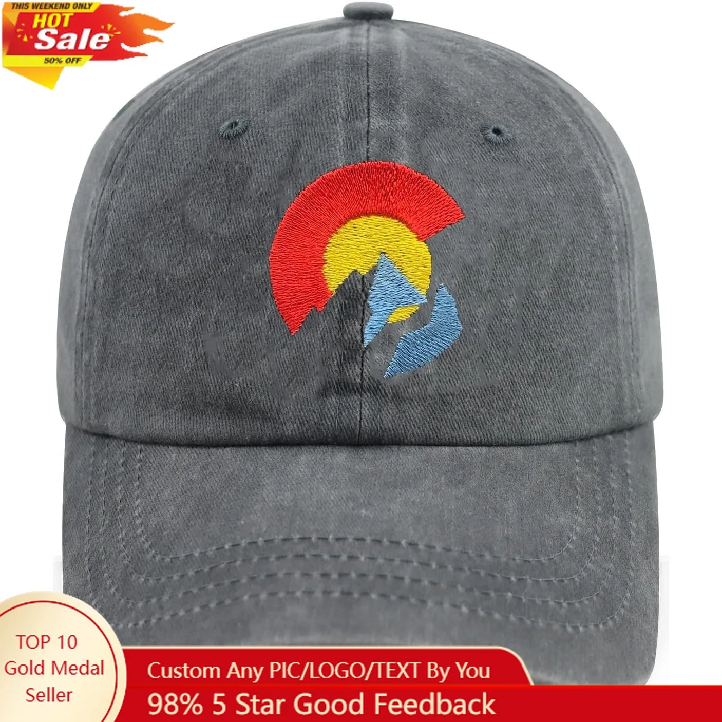 

Embroidery Baseball Cap Trucker Hat for Daily Casual Sun Peak Hat