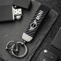 Ultra-clear printing Premium carbon fibre textured key chain Suitable for Mini Cooper One JCW F54 F55 F56 F57 F60 R50 R52 R53