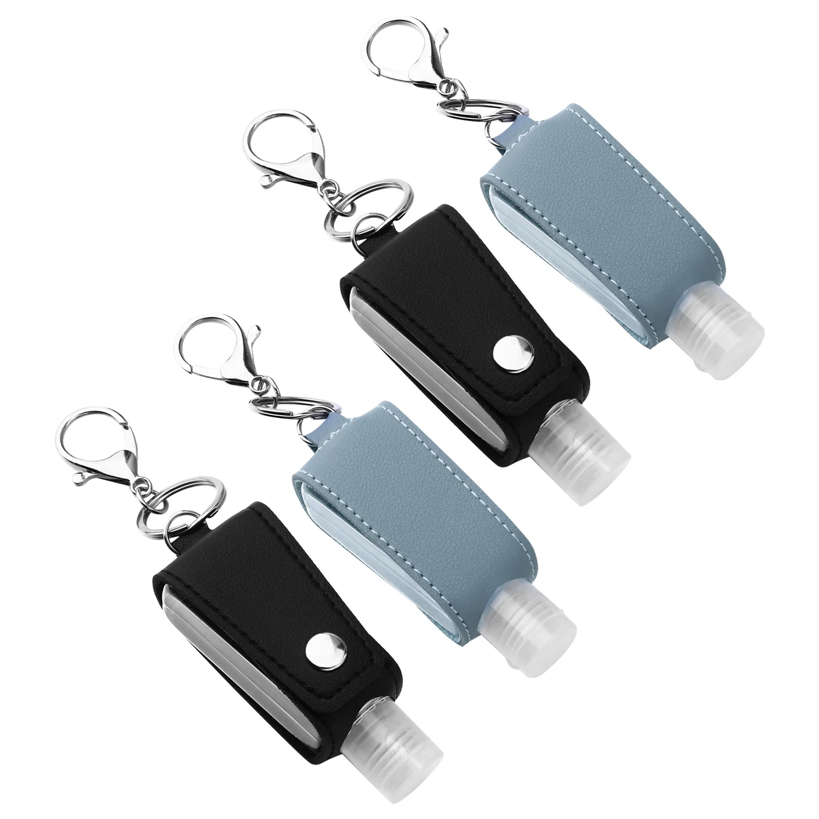 4pcs Refillable Travel Squeeze Bottles Durable Leakproof Empty Toiletry Shampoo Lotion Dispenser Eco-Friendly Hand