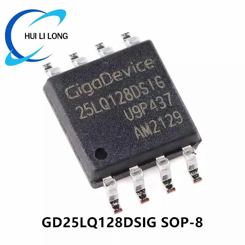 5PCS GD25LQ128DSIG SOP-8 GD25LQ128 GD25 GD25L 25LQ128DSIG SOP8 128M-bit 1.8V Flash IC Controller Chip New Original