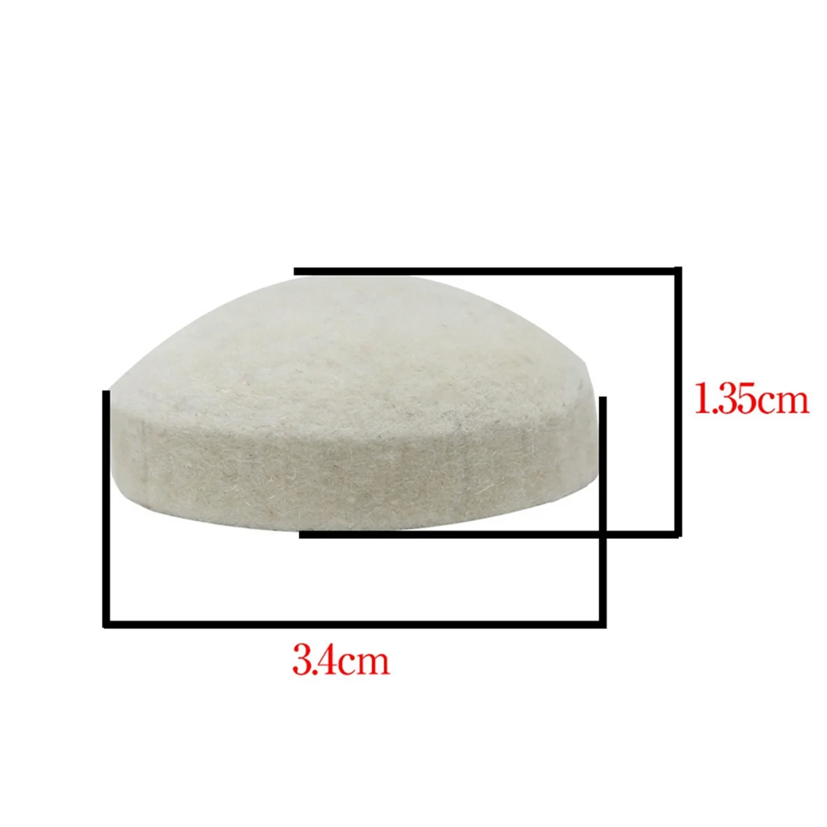 وسادة مطرقة الطبل A71P ملحقات الطبل ذات المطرقة شبه الدائرية باللون الأبيض #3