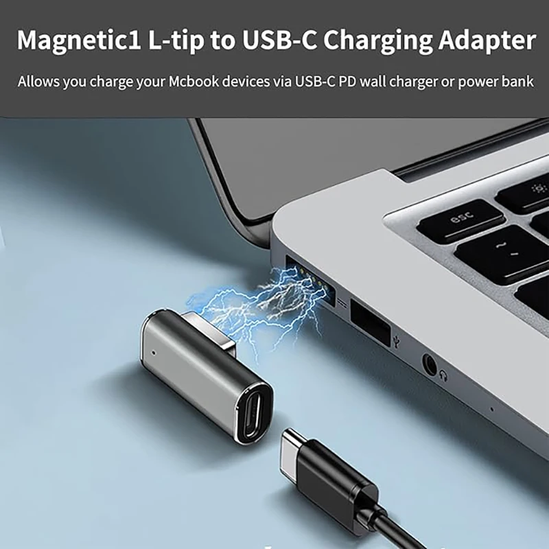 USB Type C Magnetic PD Adapter for Magsafe1 Magsafe 2 MacBook Pro Max 5A Fast Charging USB C Female Magnet Plug Converte