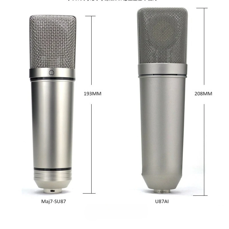 Large diaphragm manual studio microphone 34MM studio condenser microphone