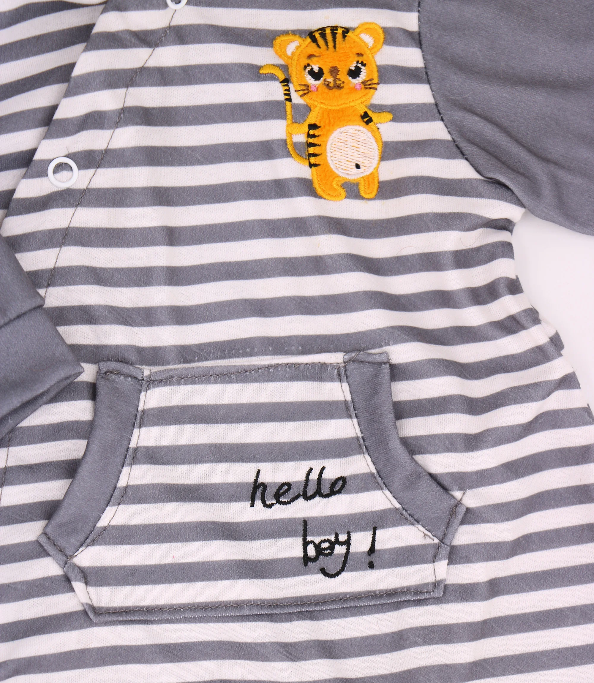 Vêtements de poupées Ying Huan Mei gris et blanc, tenue petit tigre, pour bébé Reborn de 20 à 22 pouces