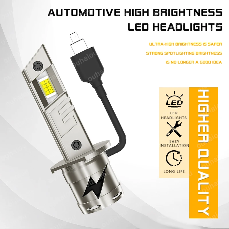 FOR [PROTON] WiraWaja LED bulb car headlight with heat sink LED headlight H1 Light LED Chips Head Lamp