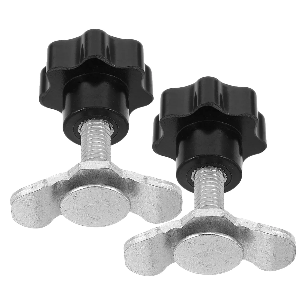 2pcs Handle Nut Fitting For Rv L Track Modifications Threaded Hand Knob M8 Threaded Hand Knob For Camping And Rv (M8)