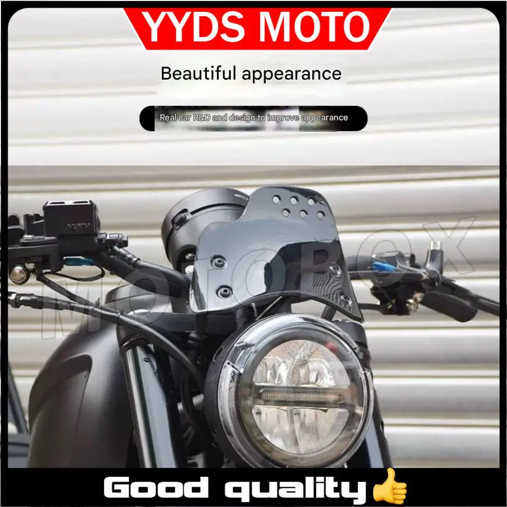 

For HONDA Rebel 300 CM300 small windshield retro headlight cover deflector decoration front windshield cover for honda rebel 300