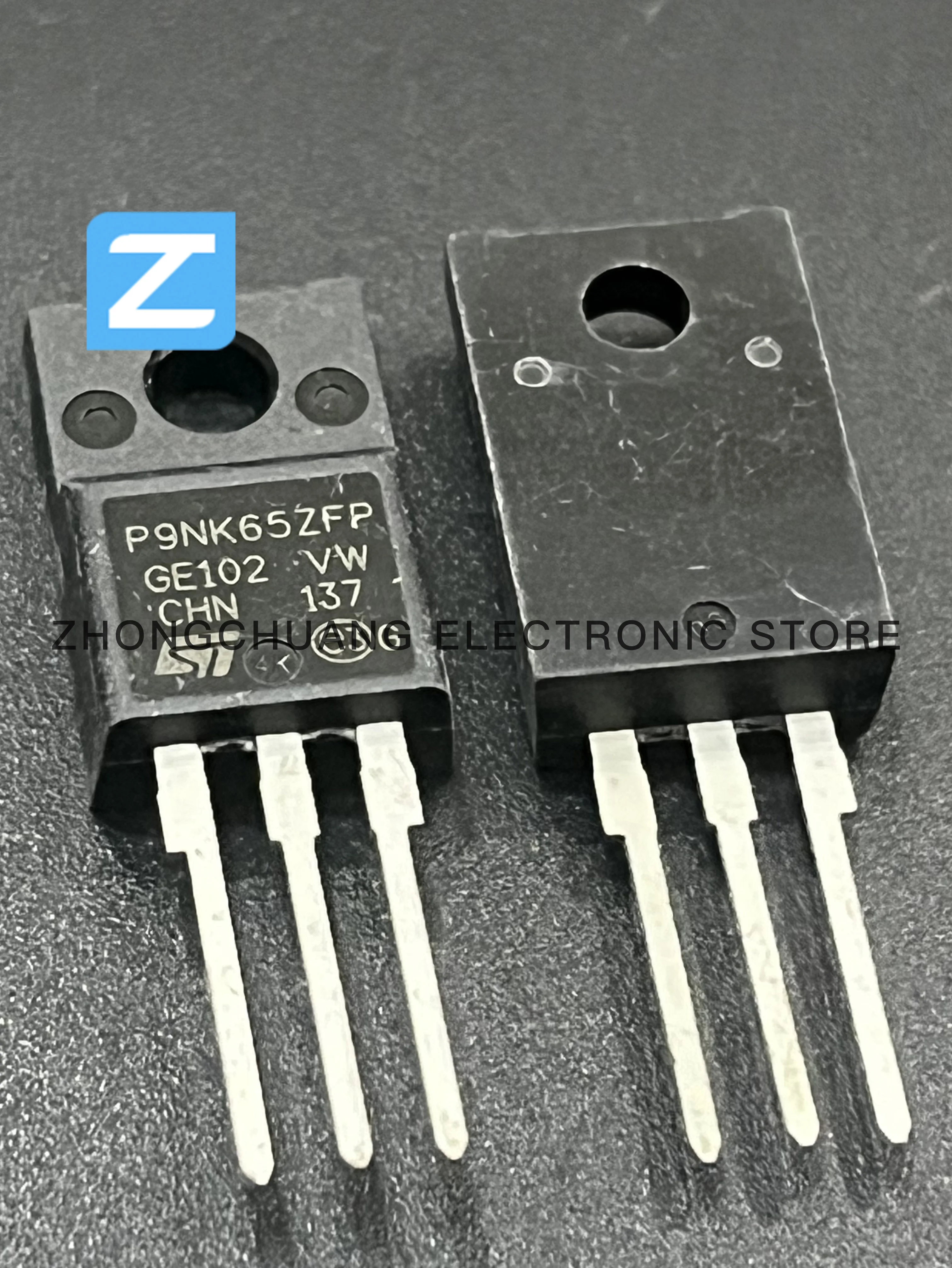 1-10PCS STP9NK65ZFP P9NK65ZFP TO-220F 650V 6.4A N-Channel MOSFET novo original