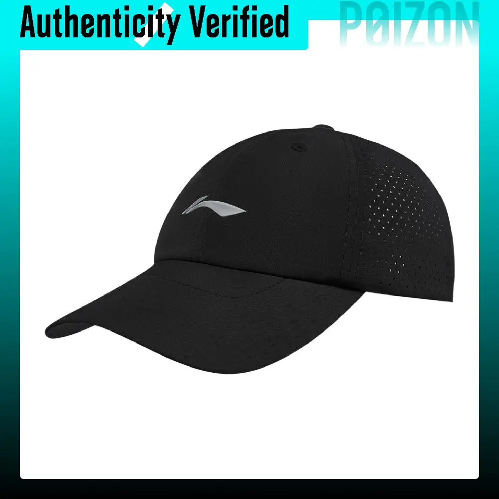 Li Ning Running Collection Baseball Caps Unisex Black AMYW111-1