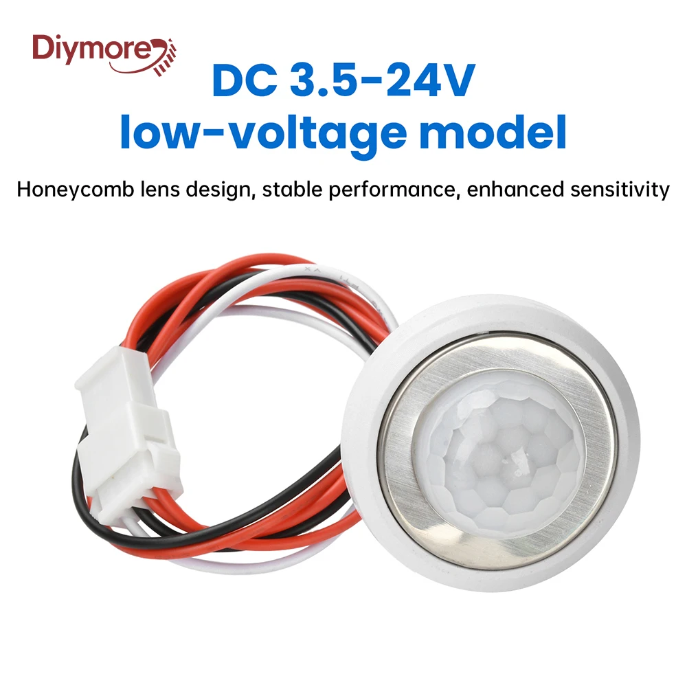 DC 3.5-24V LED Adjustable Delay Embedded Switch Automatically Detects Adjustable Delay Sensor Probe Motion Senso
