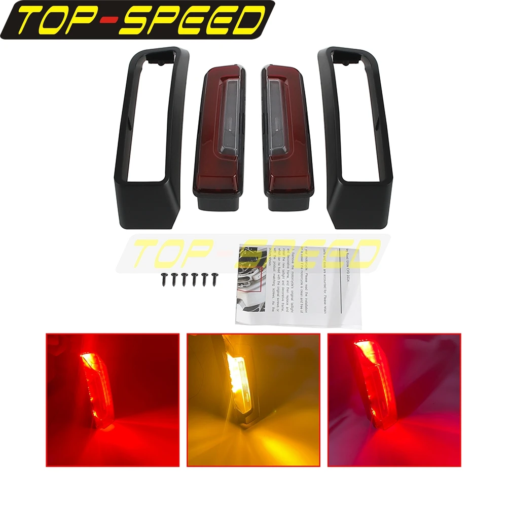 Motorcycle Rear Fender Light Saddlebag Side Light Filler Light For Harley Touring Road Glide CVO 2024 Taillamp Turn Signal Light