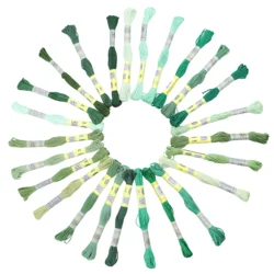 10Th DMC Chart Column 12 Skeins 8M Mercerized Egyptian Cotton Embroidery Floss Cross Stitch Thread 25 Green Colors Available