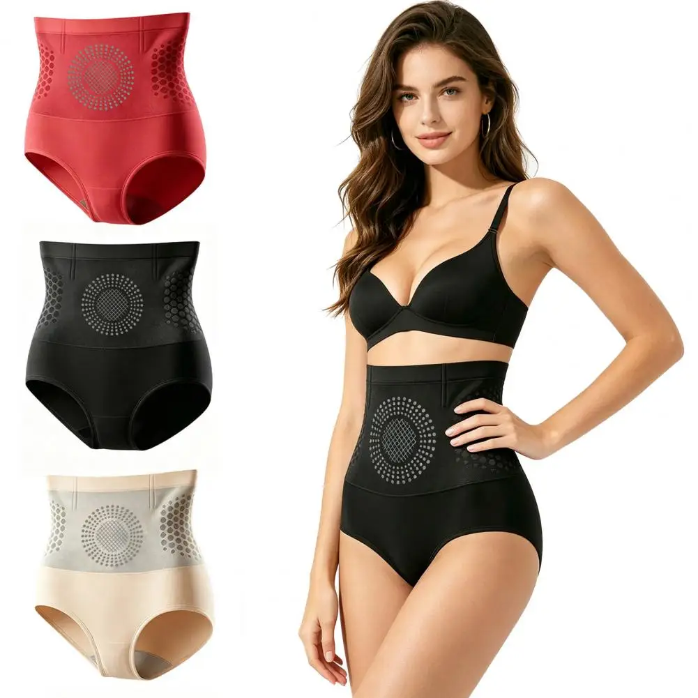 Body Shaping Underwear Women Slimming High Waist Honeycomb Design Breathable Butt Lifting Briefs Seamless Shapewear Underwear