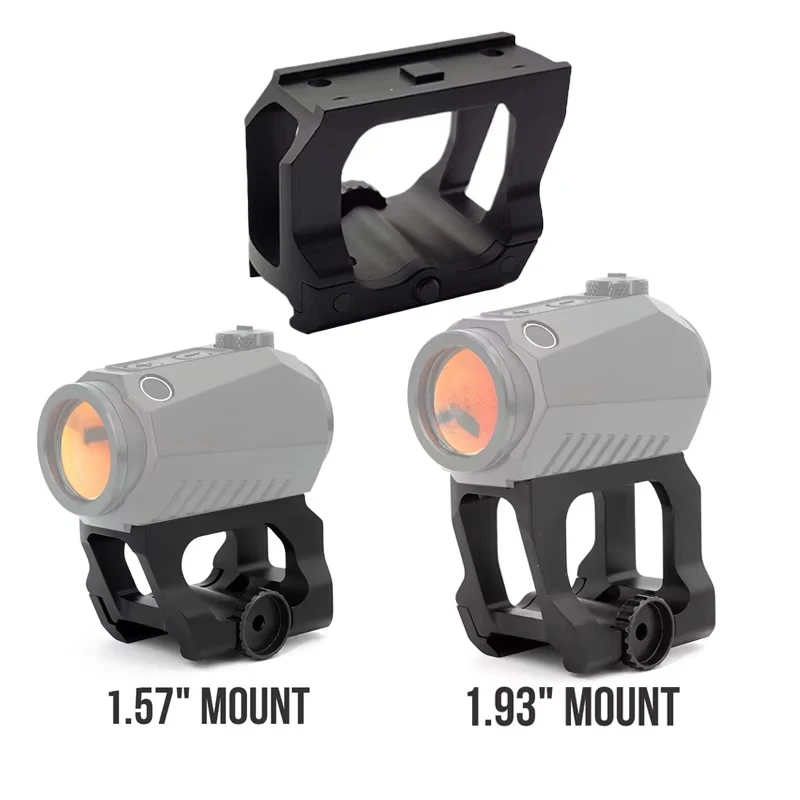 

Aluminum Alloy Mount T Sight Adjustable Scope Mount Micar Dot Sight Quick Detach 1.57 1.93 inch 20mm Rail Heightening Bracket