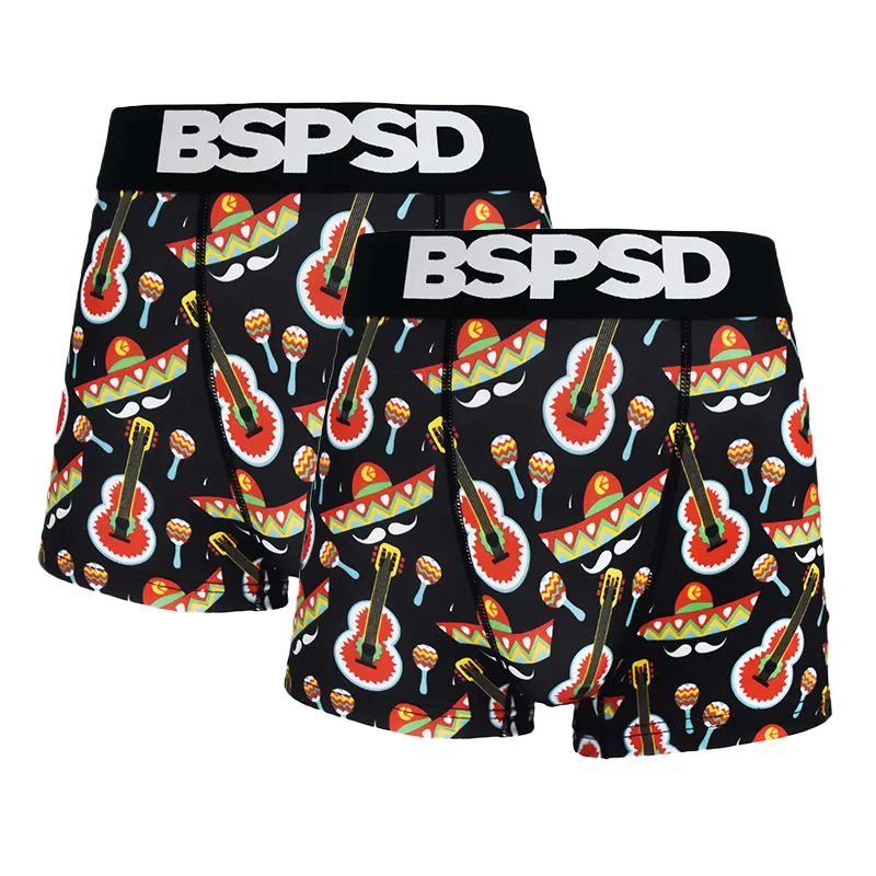 

2pcs Sports Fashion Polyester Boxer Briefs Men's S-XXL Soft Underwear Breathable Elastic Waist Comfortable
