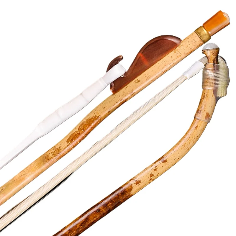 84CM Erhu Bow Xiangfei Bamboo Erhu Bow Stage Performance Playing White Ponytail Erhus Bows Stringed Instruments Accessories