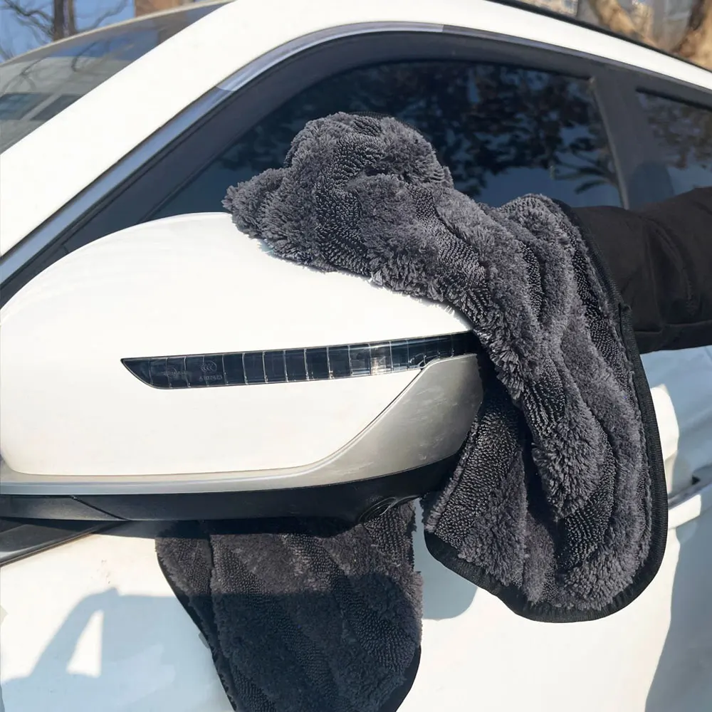 

1 шт., автомобильный супервпитывающий мягкий инструмент для очистки корпуса, двустороннее полотенце для мытья, микрофибра, 1200 г/м2, аксессуары для сушки и чистки