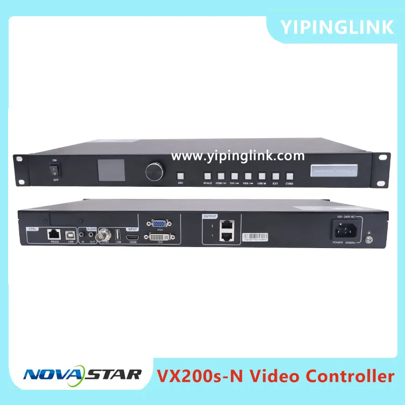 

Novastar VX200s-N All-in-one Video Controller Maximum Load 1.3 Million Pixels With 5 Input Port 2 Output Port For LED Video Wall