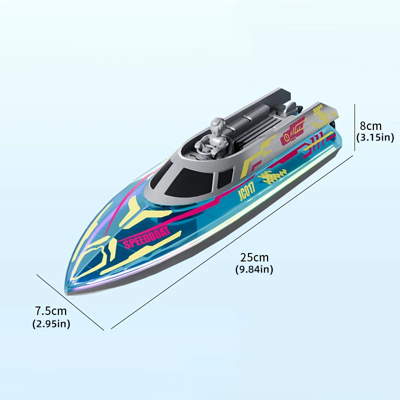 2,4G RC Stunt Hohe Schnellboot JC017 Elektrische Dual Fernbedienung 4CH Wasserdichte Boot Mit Lichter Kinder Spielzeug Junge im freien Wasser Spiel