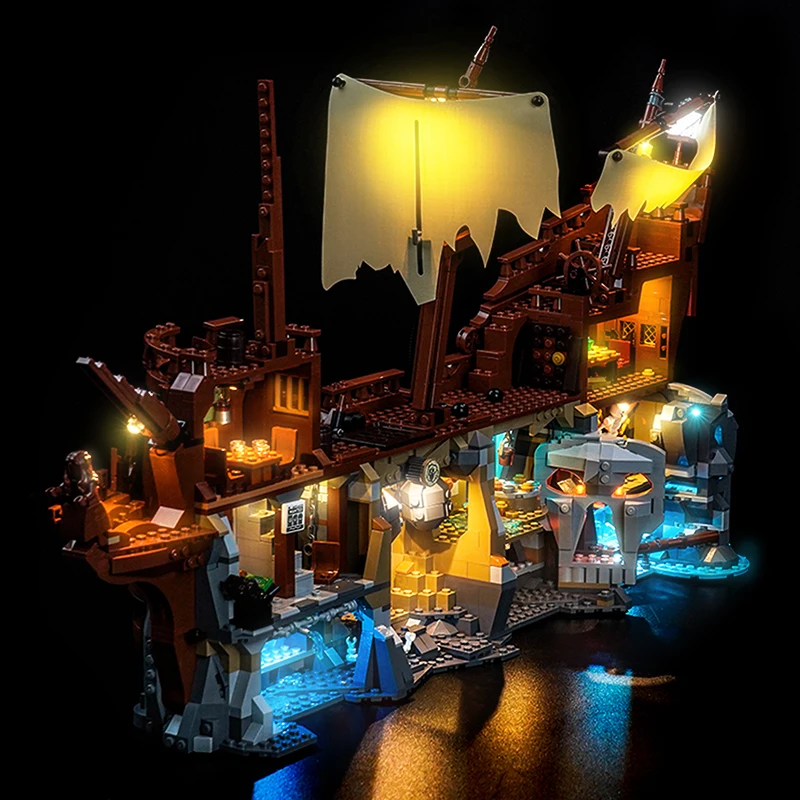 Brick Bling LED-Licht Beleuchtung Dekor 21363 Set kompatibel mit den Goonies-Bausteinen (ohne Bausteine)