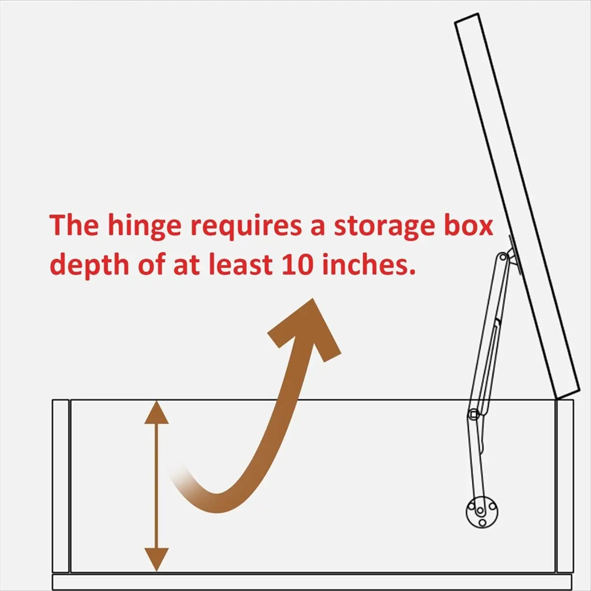 2 Pack 150N Gas Strut Spring Hinges for Heavy Lids to Keep Stay, and Soft Close, Hydraulic Hinges