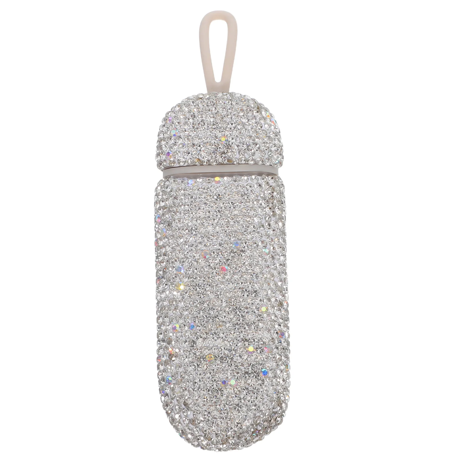 

Bling Rhinestone Travel Pill Organizer Small Compact Waterproof Medicine Container Daily Portable Case Daily Pill Organizer