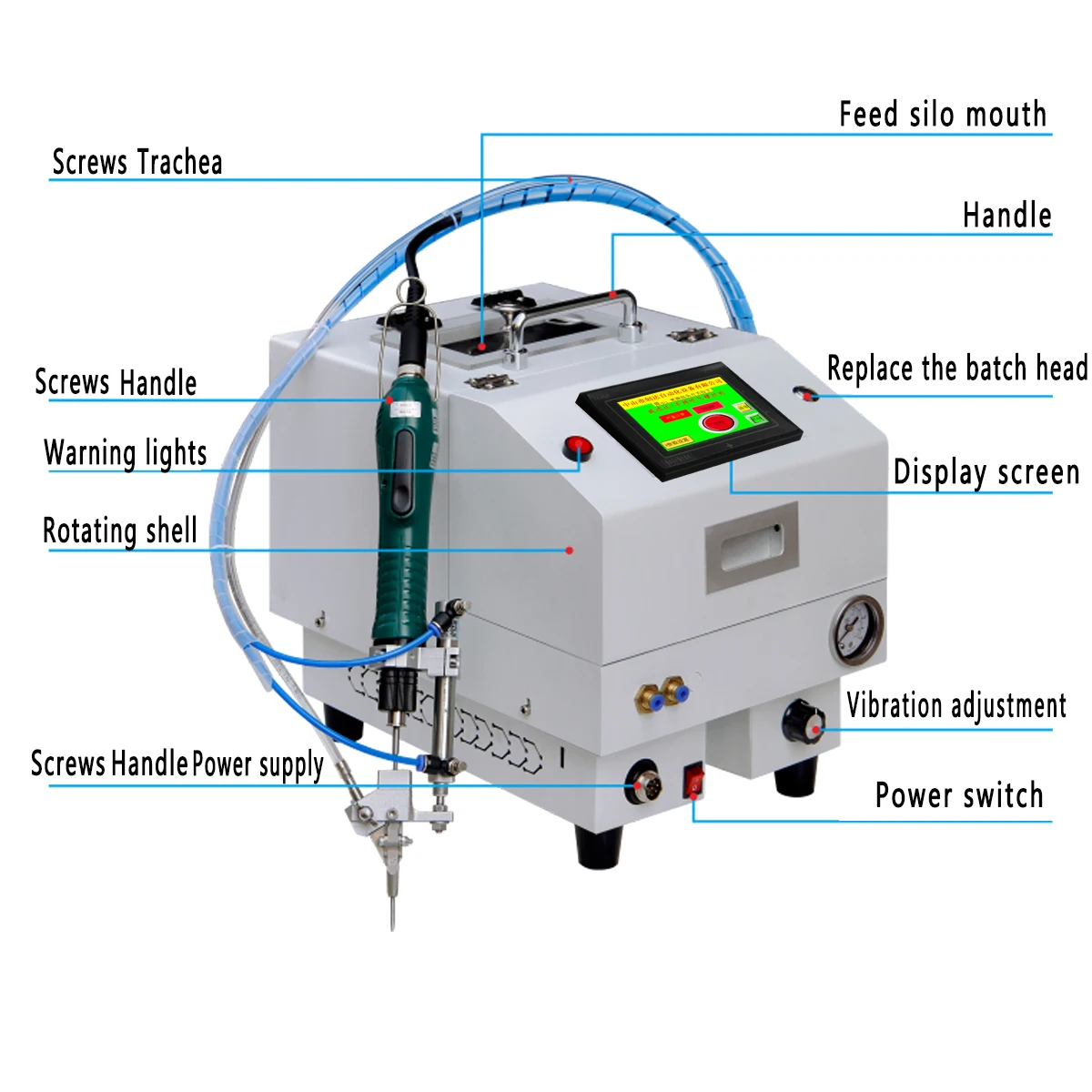 

Automatic screw feeder Hand-held automatic screw machine for PCB board locking screws