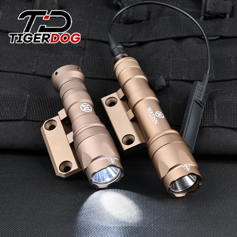 WADSN Airsoft M300 M600 Weapon Flashlight White LED+Metal Offset Base Bracket Mount SMR Rail System Hunting Lamp Accessories