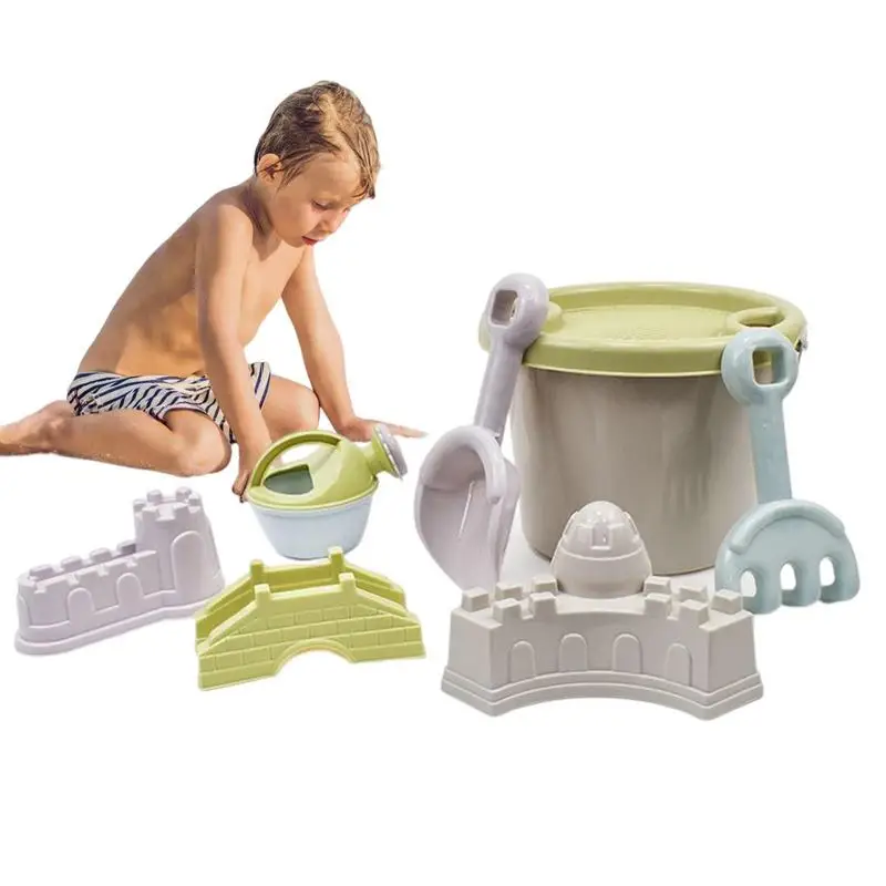 Beach Sand Toys Set 8pcs Beach Toys Includes Sand Truck Bucket Animals Molds Sandbox Toys For Toddlers Kids Outdoor Indoor Play