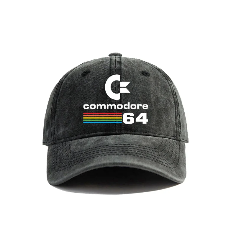 Commodore 64 Baseball Cap Summer Distressed Dad Hats Men Outdoor Adjustable Cotton Caps