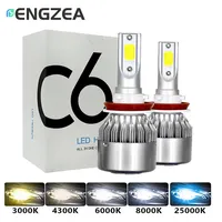 ENGZEA C6 H1 H3 Led Headlight Bulbs H7 LED Car Lights H4 880 H11 HB3 9005 HB4 9006 H13 6000K 72W 12V 8000LM Auto Headlamps