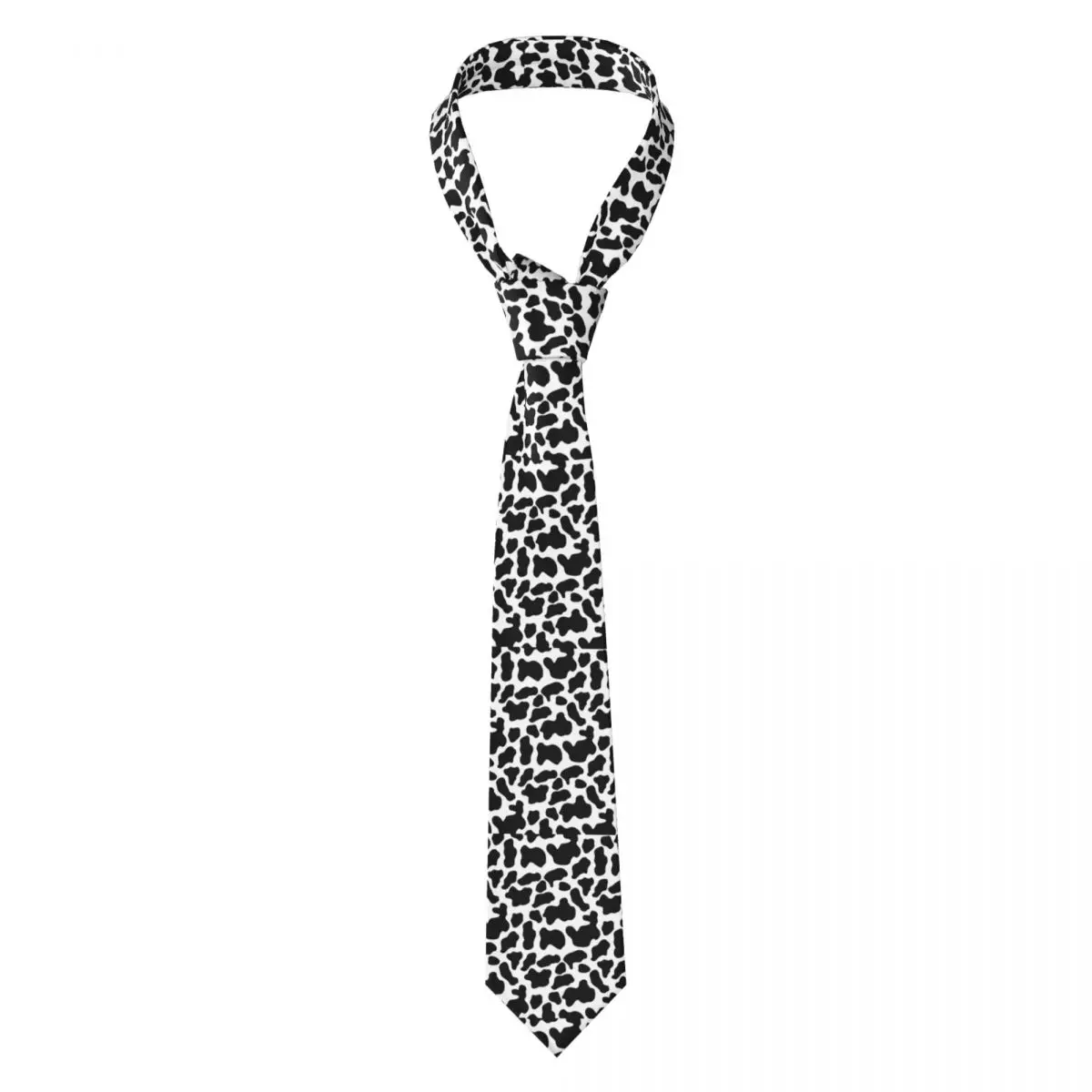 

Custom Men Cowboy Cow Pattern Necktie Animal Fur Skin Texture Fashion Tie For Business