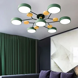 Plafonnier LED en Forme d'Arbre au Design Nordique Moderne, Luminaire Décoratif d'Nik, Disponible en 4 Couleurs, Idéal pour un Salon, une Chambre à Coucher, un Hall d'Étude, un Restaurant ou un Hôtel