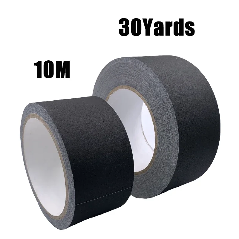 Heavy Duty Gaffer Tape Non-Reflective Matte Black Cloth Grip For Photography Book Repair Filming Backdrop Stage Cable