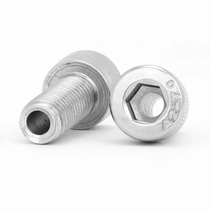 304 aço inoxidável buraco oco através de passagem de saída de ar allen hexágono cabeça parafusos parafusos m4 m5 m6 m8 m10 m12m14m16m20