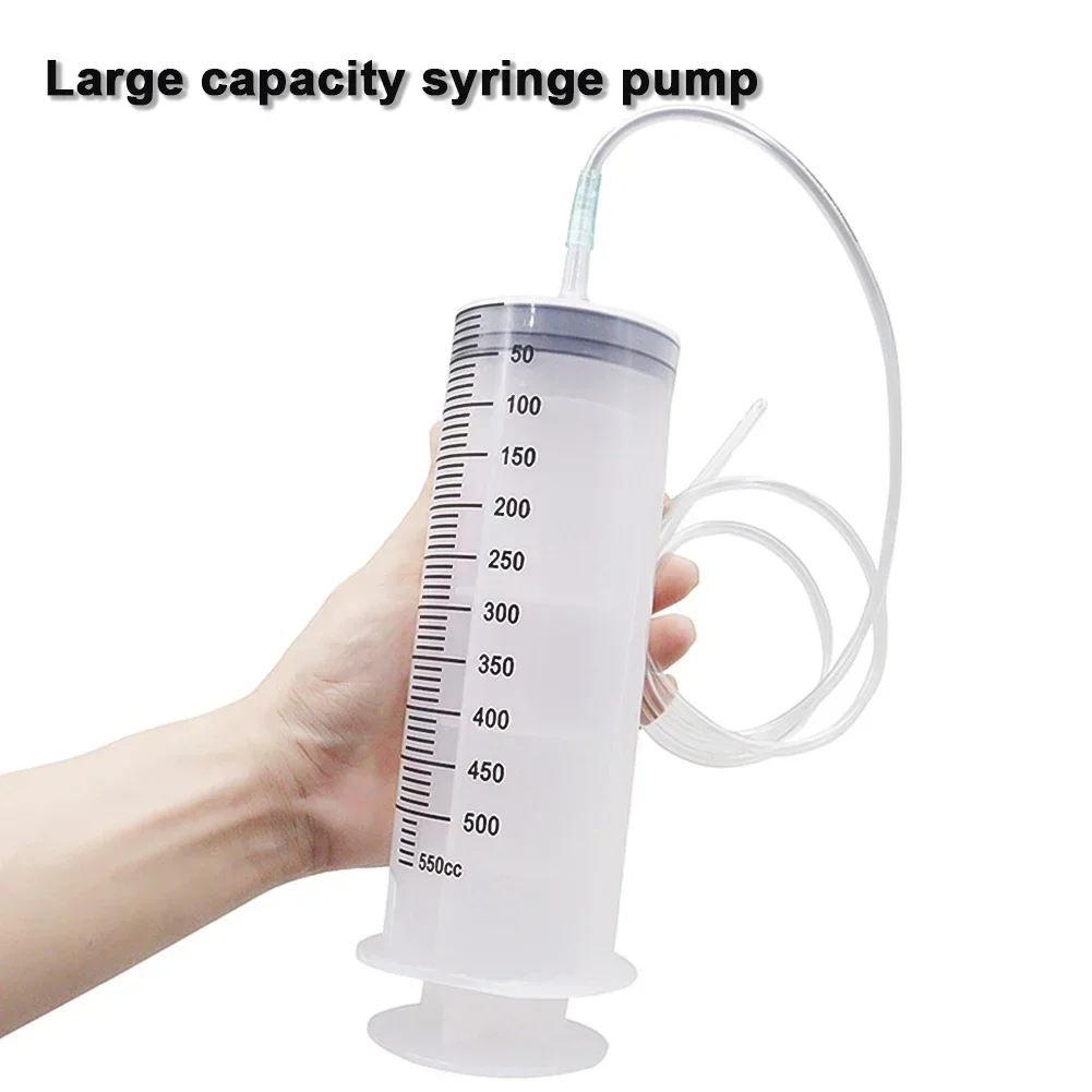 100/300/550ml Car Oil Fluid Extractor Fuel Transfer Hand Pump Dispenser Vacuum Syringe Type Manual Suction Pump Extractor