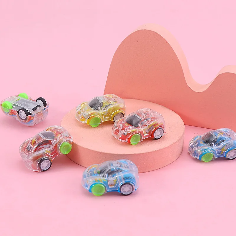 5 Stück transparente Mini-Pull-Back-Auto-Cartoon transparent zurückziehen Auto Spielzeug Kinder Party begünstigt Geburtstags feier kleines Geschenk Geburtstag