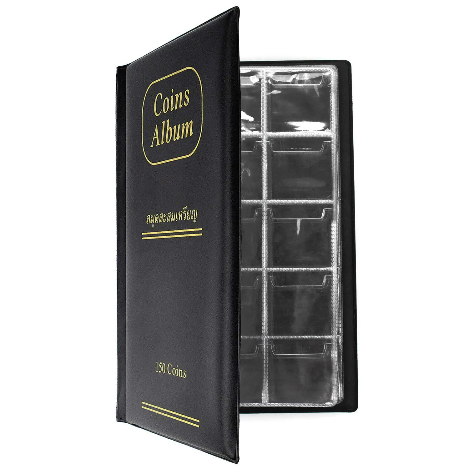 

Coin Collection Book for Collectors.Holds 150 Coins and Coins Collecting Album for Coin Currency Collection Supplies,Pennies