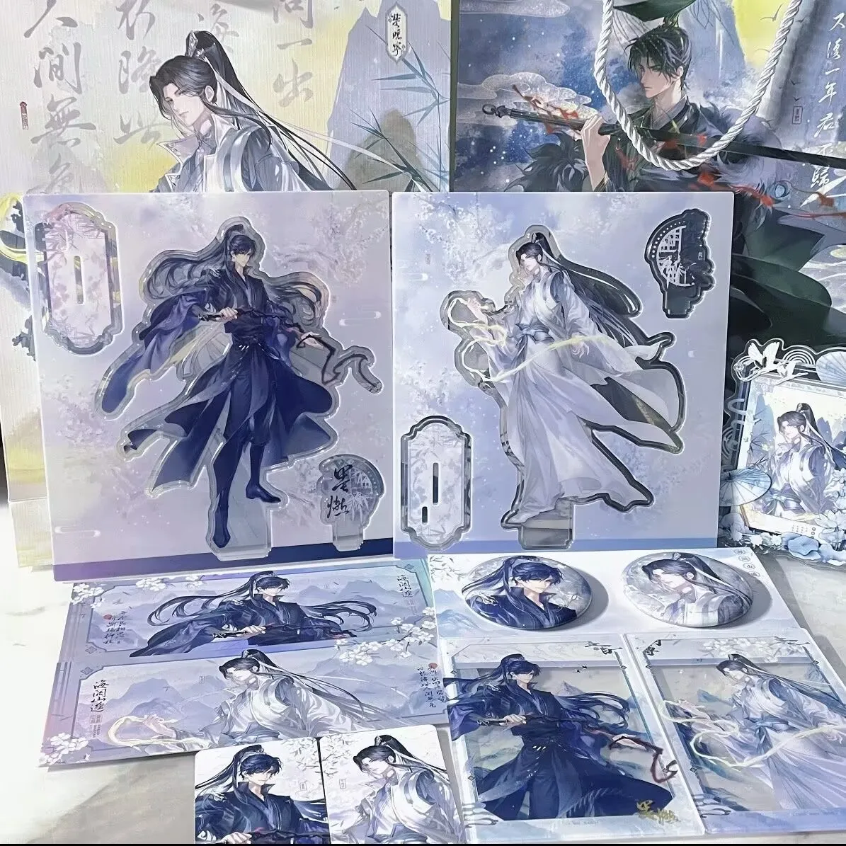 

The "Erha and His White Cat Master" "Chu Wanning Mo Ran" acrylic self-made standing sign 2D gift display is extremely beautiful