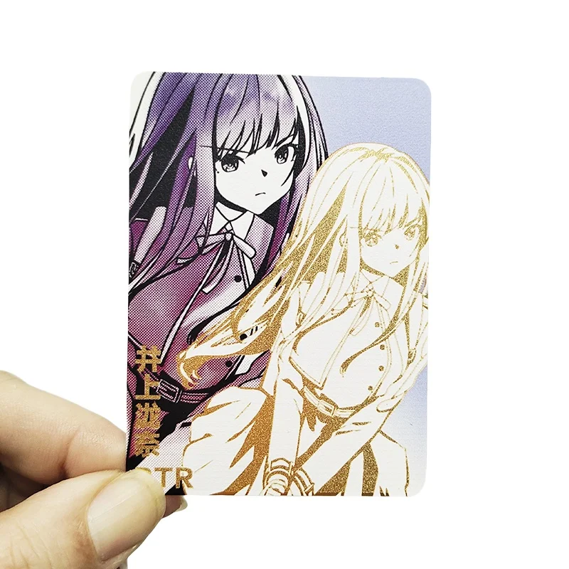 Goddess Story Inoue Takina Kafka Nishikigi Chisato Anime Characters Metal Card Rare Toys Collection Flash Card Christmas Gift