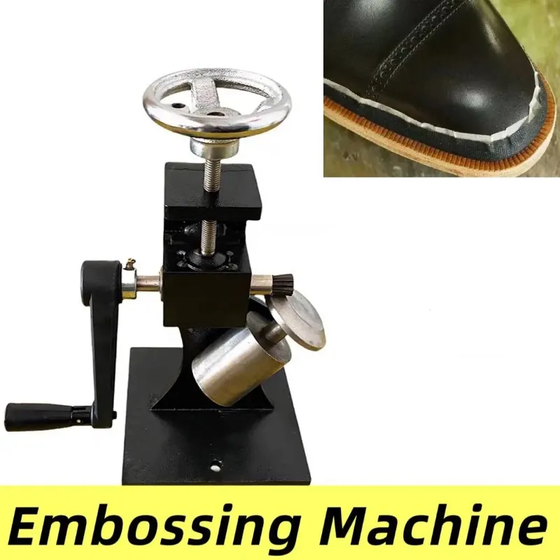Shoe Edge Embossing Machine, DIY Handmade Shoemaker Leather Strip Shoes Edge Embossing Machine