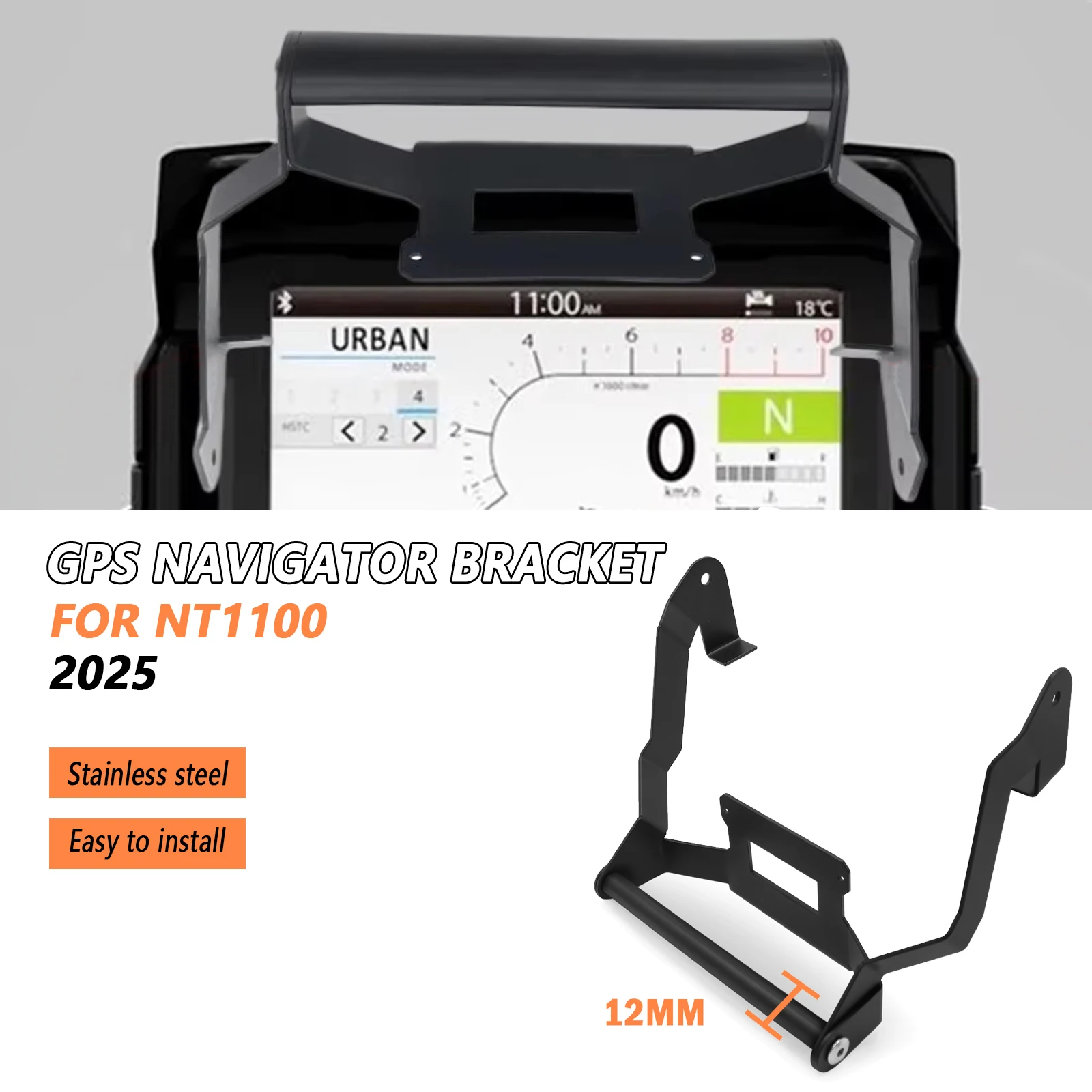 

For Honda NT1100 2025 nt 1100 2025 Motorcycle Phone Holder Stand GPS Navigation Plate Mount Bracket Extension Holder NT 1100