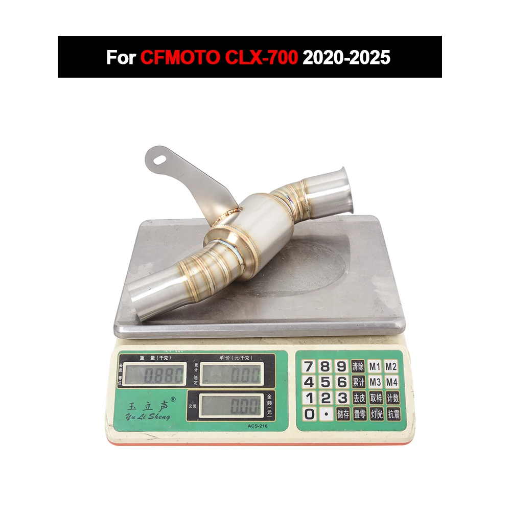 

Slip On For FMOTO CLX-700 2020-2025 Motorcycle Exhaust Stainless Steel Middle Link Pipe Muffler Tube