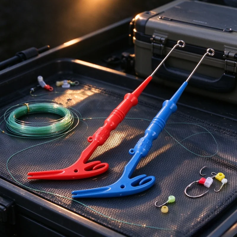 1Pc 3 In 1 Fishing Hook Remover Knot Tying Tool, Quick Loop Nail Knot Tyer Extractor, Multifunctional Fishing Tackle Accessory