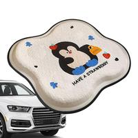 Cooling Car Seat Cover Breathable Ice Silk Gel Seat Cushion For Long Sitting Hours Strawberry Penguin Design Gel Pad Absorbs