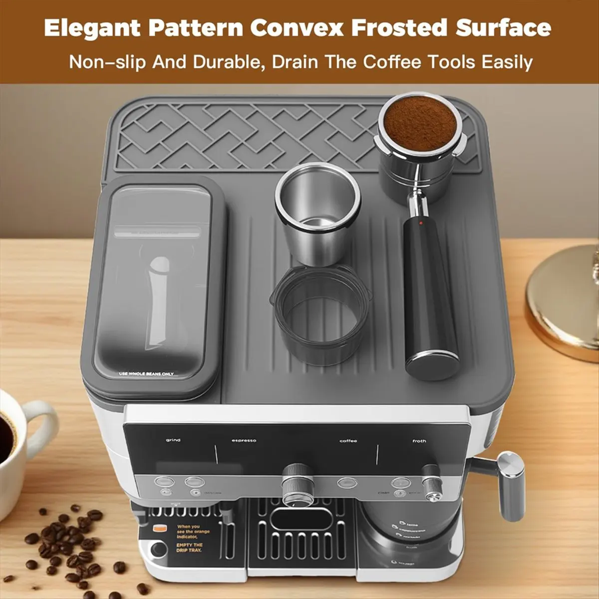 2026 Easy to Use Top Mat for Luxe Cafe Espresso Machine ES601,Protect Top Silicone for Luxe Cafe Accessories