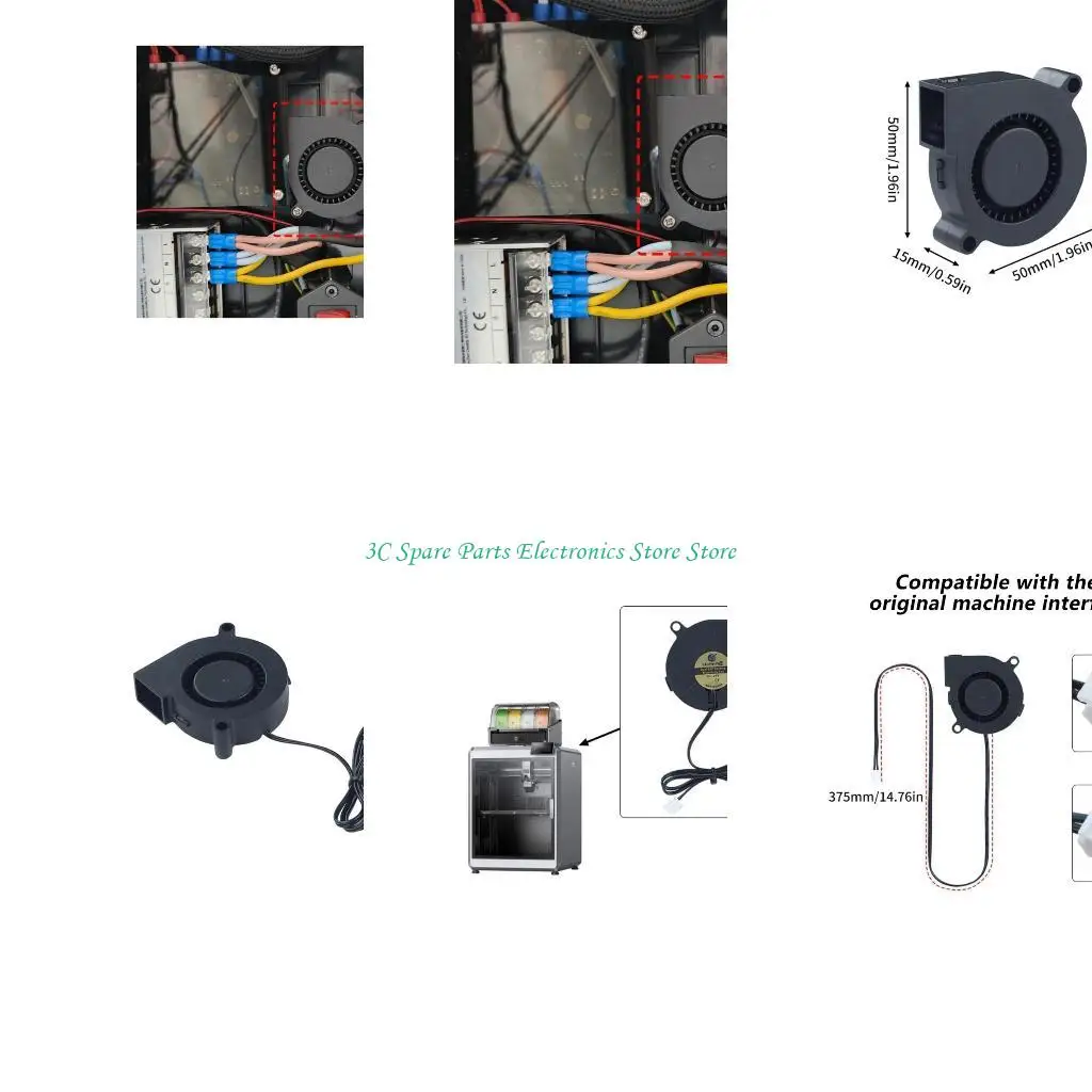 

SZ 5015 Тяжелый 24 В вентилятор вентилятор 6000 об / мин.