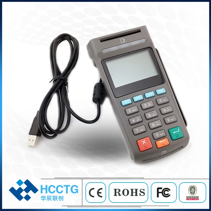 

4 in 1 MSR Magnetic Card Insert IC Chip Card NFC Card Reader PSAM Security E-payment POS Pinpad with LCD Display Z90PD